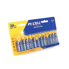 Батарейка солевая PKCELL 1.5V AA/R6.24 штуки в блистере цена за блистер,Q12