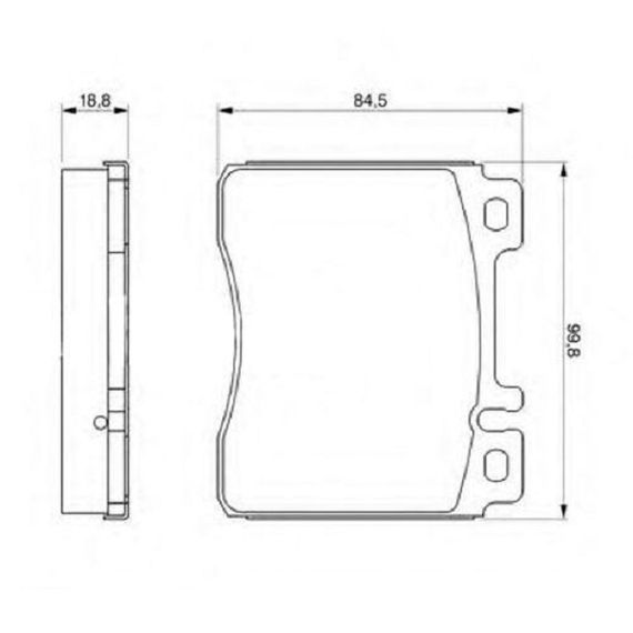 Тормозные колодки Bosch дисковые передние  MB C/S/E-Class ''>>98 0986460976 | Зображення 1
