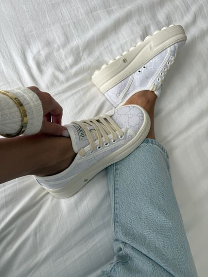 Кросівки жіночі білі New Gu4i  весна / осінь 2460 39 25 см | Зображення 6