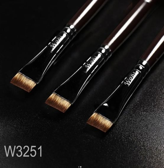 Кісточка пряма для оформлення брів і підчищення фарби WoBs W3251 синтетика | Зображення 1