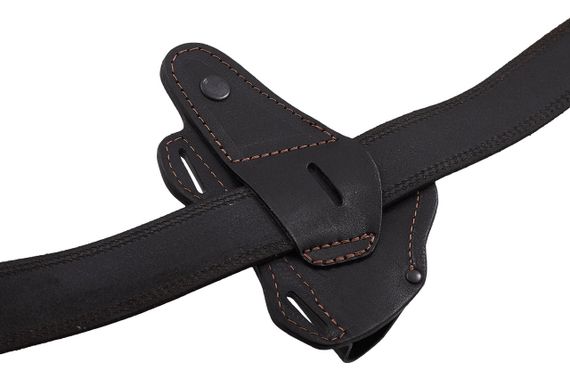 Кобура двостороння Форт-12 формована з кліпсою з чохлом під магазин (шкіра, чорна) MAS | Зображення 3