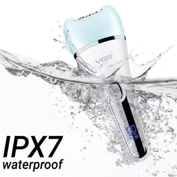 Епілятор для обличчя та тіла 6в1, від USB VGR V-733 / Жіночий епілятор для видалення волосся. Колір: блакитний | Зображення 2