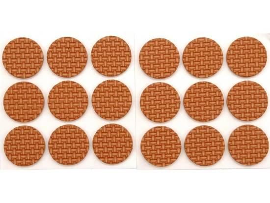 Протектор самоклеючий VOREL 25мм, набір 18шт коричневі [24/432] VR-74882