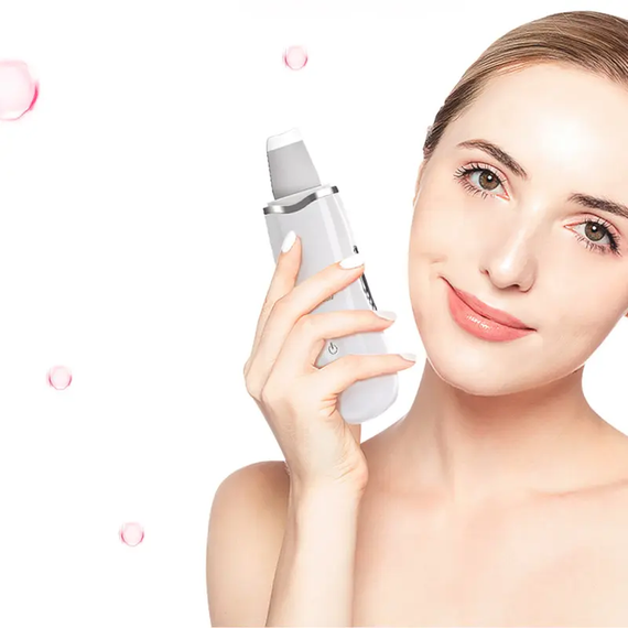 Ультразвуковой скраббер портативный для чистки лица Face Cleaner 8816 / Очиститель поров / Скрабер лифтинг | Зображення 2