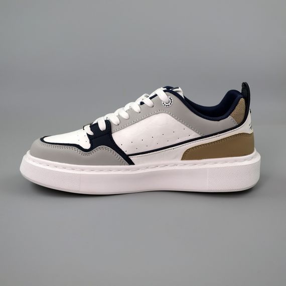 Кеди чоловічі 589562 Білі сірі 40 41 42 43 44 | Зображення 2