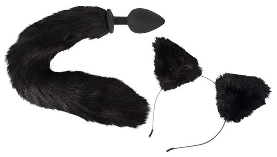 Анальна пробка та вушка - Bad Kitty Pet Play Plug & Ears Sex Aura | Зображення 1