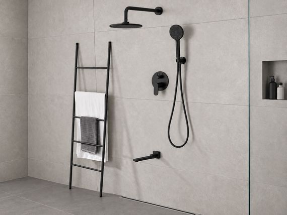 Душова система AIM прихованого монтажу чорний матовий DG204-3 (matte black) | Зображення 1
