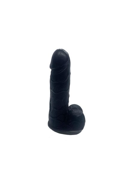 Крафтовое мыло-член с присоской Чистий Кайф Black size S натуральное sexstyle | Зображення 1