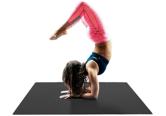 Татамі мат EasyFit 8 шт (30х30 см) ластівчин хвіст чорний (EF-1950-30-BK) | Зображення 4