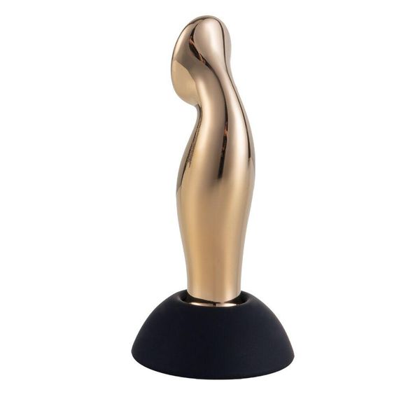 Вібромасажер простати LOCKINK SEVANDA Eros, золотистий, 10 режимів, пульт ДК, знімна присоска sexstyle | Зображення 3