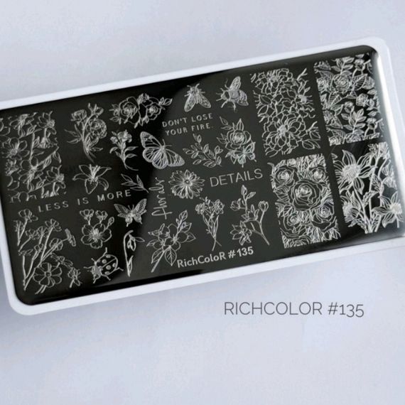 Пластина 135 для стемпінгу RichColor (12х6см)