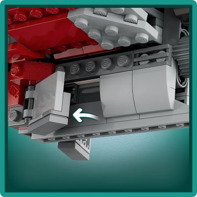 Конструктор LEGO Star Wars Шаттл джедаев T-6 Асоки Тано 601 деталь (75362) | Зображення 8