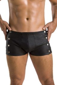 Мужские кожаные боксеры с заклепками Passion 048 SHORT DAVID XXL/XXXL Black sexstyle