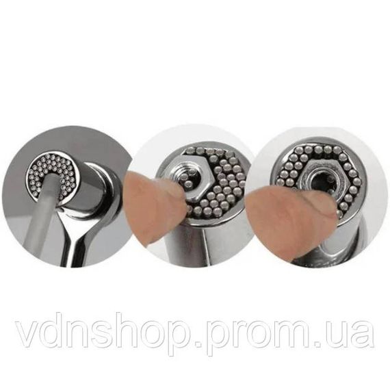 Тріскачка з універсальної головкою Instantly Grips any Shape 7-19 мм OP-44 | Зображення 2