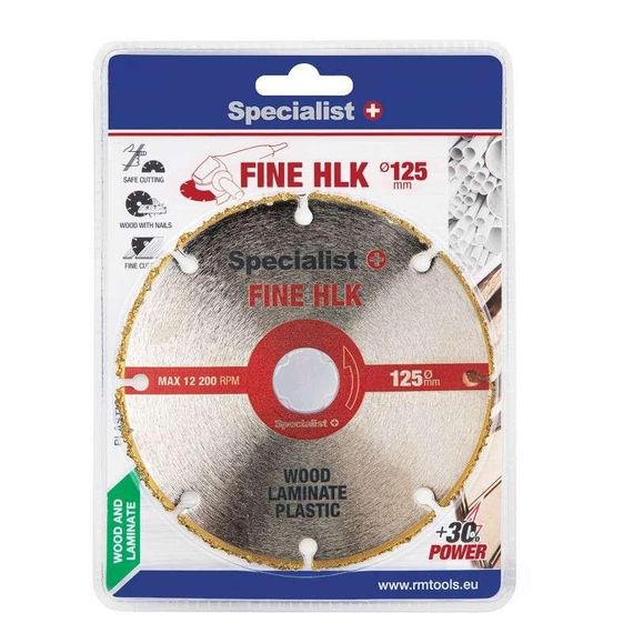 Диск отрезной мультиматериал Specialist+ Fine HLK 125x22
