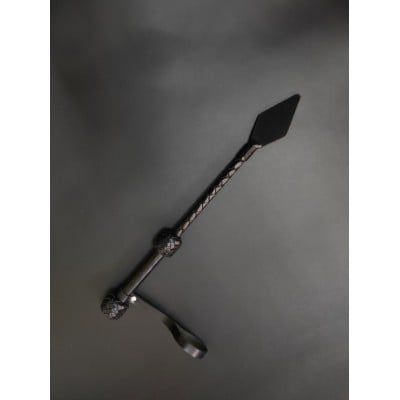 Стек із трояндою БДСМ Candy Hero шкіра, короткий, чорний