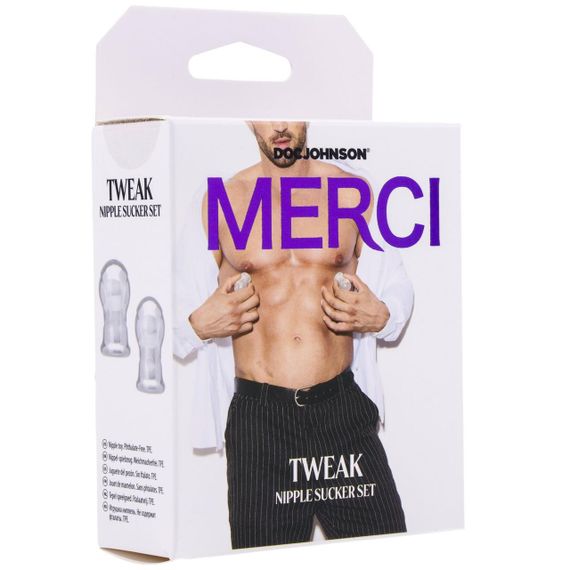 Присоски для сосков Doc Johnson Merci - Tweak - Nipple Sucker Set (мятая упаковка!!!) Sex Aura | Зображення 3