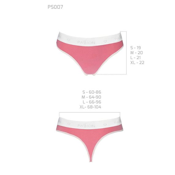 Спортивні трусики-стрінги Passion PS007 PANTIES pink,, L | Зображення 4