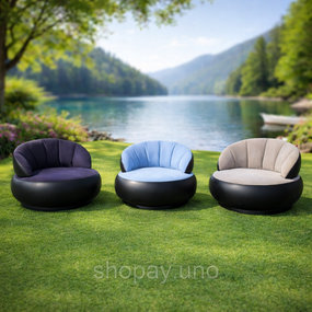 Надувное кресло AIR SOFA  / Надувное велюровое кресло 80×80×67см