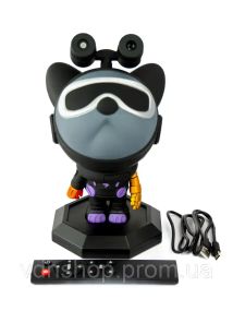 Ночник проектор звездное небо CASTLELADY собака серая космонавт ROBOT DOG