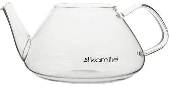 Чайник скляний заварювальний Kamille 1000мл зі знімним ситечком (0782l) | Зображення 3