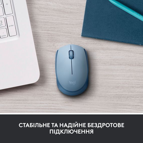Мишка Logitech M171 Blue Grey (910-006866) | Зображення 1