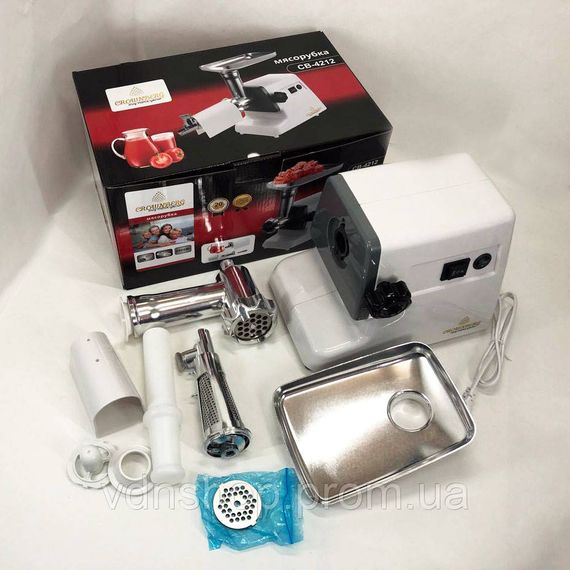 Мясорубка для приготовления Crownberg CB-4212, Лучшие мясорубки, Электрическая мясорубка 2в1 HO-49 | Зображення 4