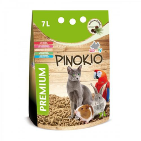 Наполнитель гигиенический древесный Comfy Pinokio для котов 7 л