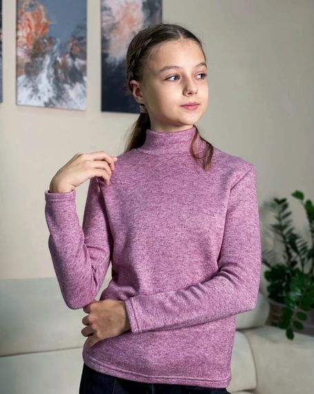 Водолазка для дівчинки (підліткова) Носи своє 146 Рожевий (p-12371-137779) | Зображення 1