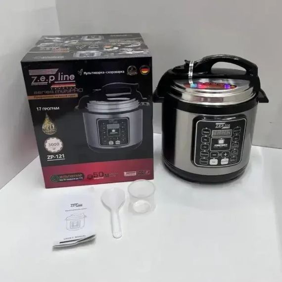 ОЧЕНКА! Мультиварка — скороварка Zepline ZP-121 3000W 17 програм об'єм 7 л (Вм'ятина на корпусі 3017) | Зображення 9