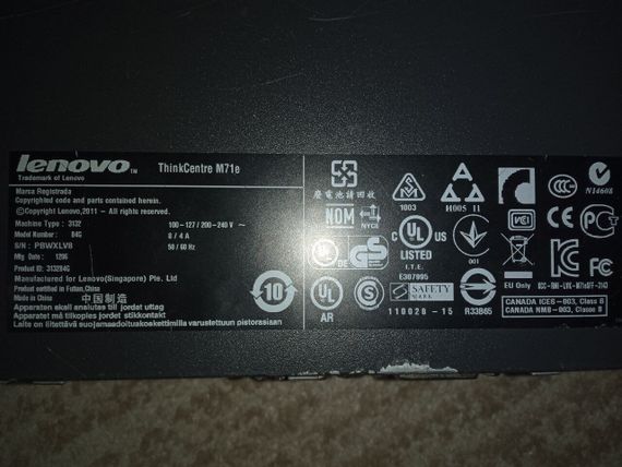 ПК Lenovo ThinkCentre M71e SFF / Intel Core i5-2500 (4 ядра по 3.3 - 3.7 GHz) / 4 GB DDR3 / 500 GB HDD / Intel HD Graphics 2000 / DVD-RW б/в | Зображення 4