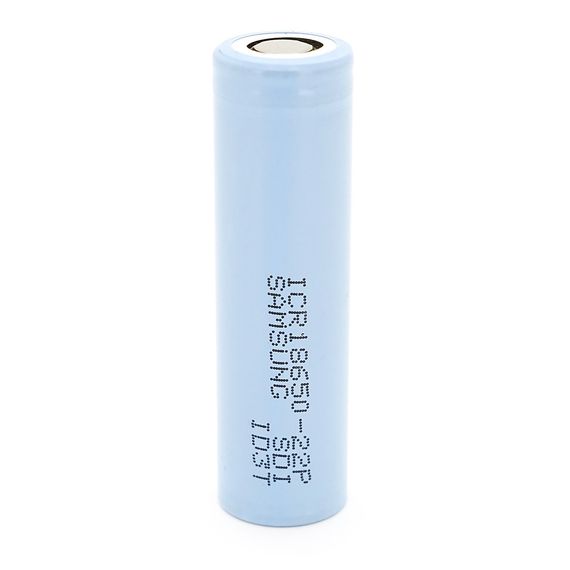 Аккумулятор Li-Ion 18650 Samsung ICR18650-22P, 2200mAh, 10A, 4.2/3.62/2.75V, Blue, 2 шт в упаковке, цена за 1 шт