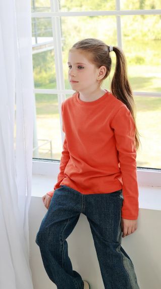 Джемпер для дівчинки Носи своє 164 Помаранчевий (p-6677-127742) | Зображення 5