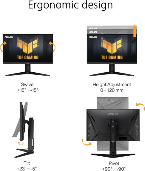 Монітор Asus 27&quot; TUF Gaming VG279QL3A 2xHDMI 90LM09H0-B01170 | Зображення 7
