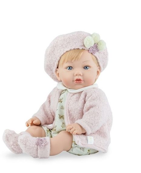 Испанская Виниловая Кукла Marina & Pau Девочка Alina Forfala в Берете 45 см со Светлыми Волосами в Коробке