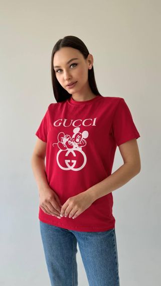 Жіноча футболка Gucci червона | Зображення 3