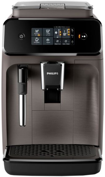 Кавомашина Philips Series 1200, 1.8л, зерно, ручний капуч, авторецептів -2, чорний (EP1224/00) | Зображення 2