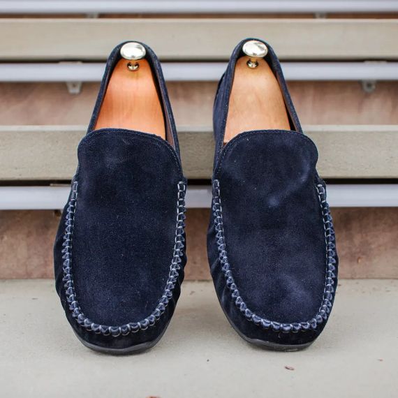 Мокасини замшеві Prime Shoes сині 41 розмір | Зображення 4