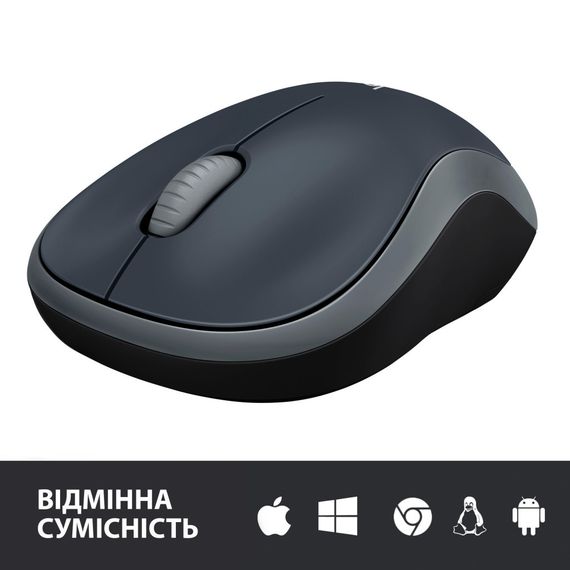 Миша Logitech Wireless Mouse M185 Swift Grey | Зображення 4