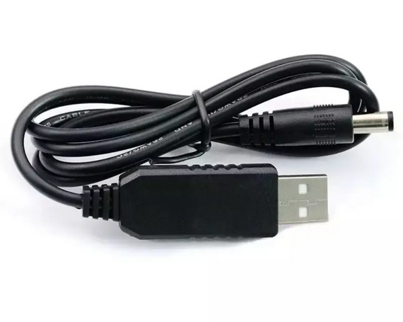Кабель з перетворювачем USB 5V - DC 5.5-2.1/12V для роутера, відеокамери | Зображення 2