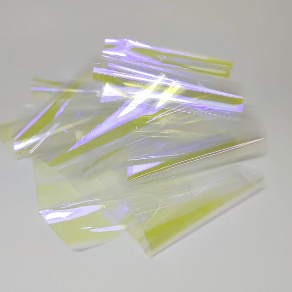 Фіолетове бите скло для дизайну нігтів (5х100см)