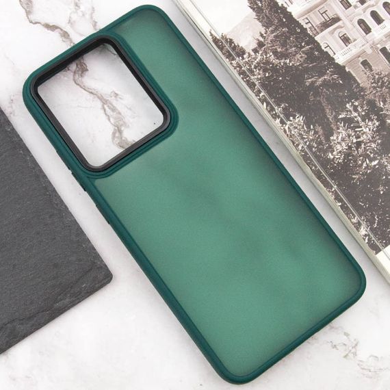 Чохол TPU+PC Lyon Frosted для Xiaomi Redmi 12C Green | Зображення 3