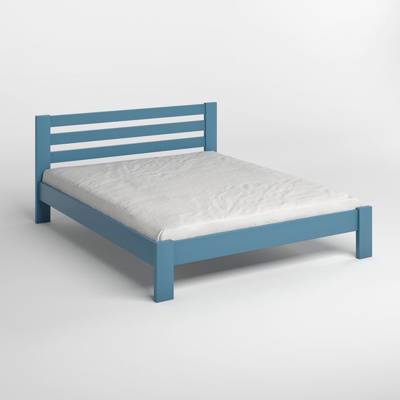 Двоспальне дерев&#039;яне ліжко Mebigrand Колумбія Сіро-синій (S7010R90B) 180х200 см (MBG-3367) | Зображення 1