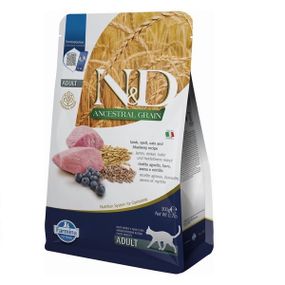 Сухий корм з ягнятиною для котів Farmina N&D Lamb & Blueberry Adult, 300 гр