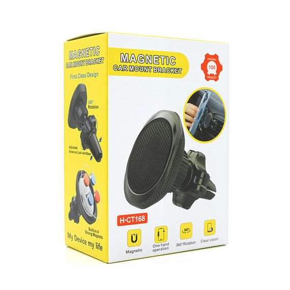 Автотримач HOSE H-CT168, кріплення на решітку, магніт, Box | Зображення 1