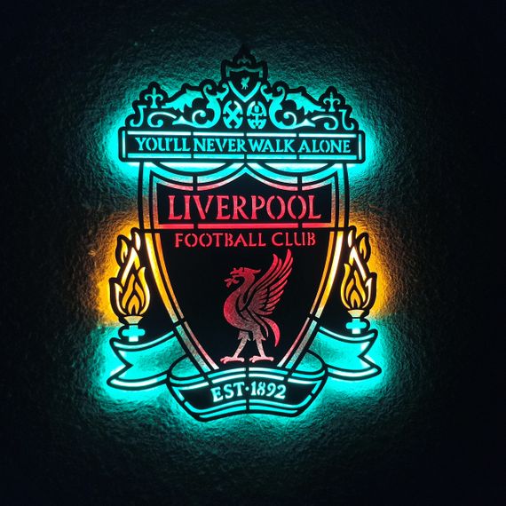 Панно декоративна картина на стіну Ліверпуль ФК LED підсвітка 444х600 acr-p000133
