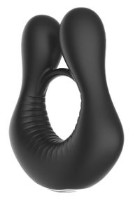 Кольцо эрекционное для пениса с вибрацией Dream Toys черное sexstyle