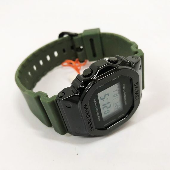 Мужские круглые спортивные часы SKMEI 1851AG, Часы наручные электронные для парней SV-67 | Зображення 3