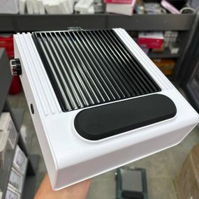 Настольная маникюрная вытяжка Simei 858-1 80W с многоразовым HEPA фильтром, белая