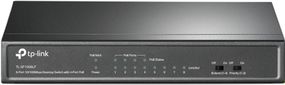Коммутатор TP-LINK TL-SF1008LP 8x1FE/4xPoE 41W неуправляемый 250м (TL-SF1008LP)